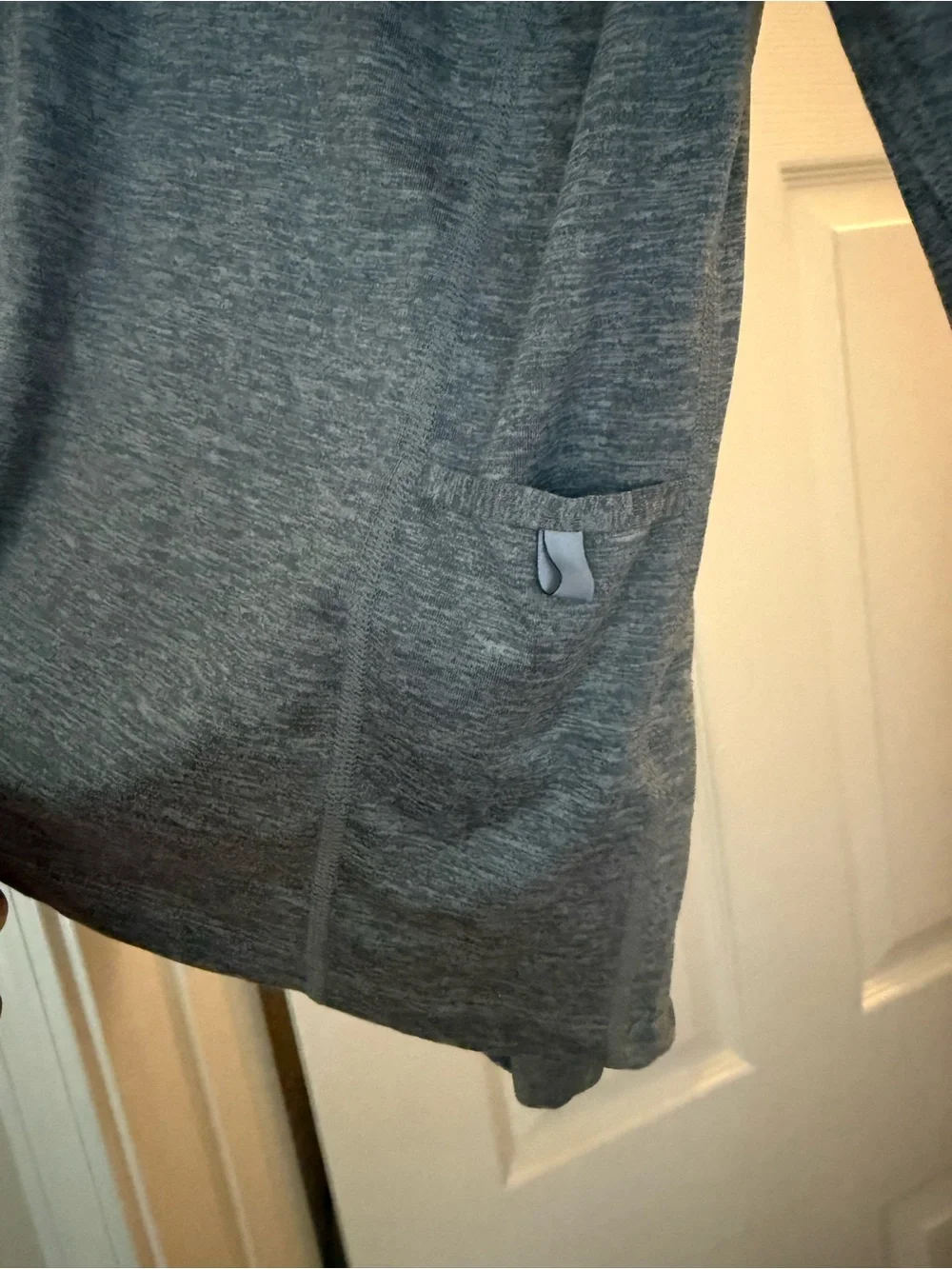 Nike Womens Heather Gray Quarter-Zip Pullover